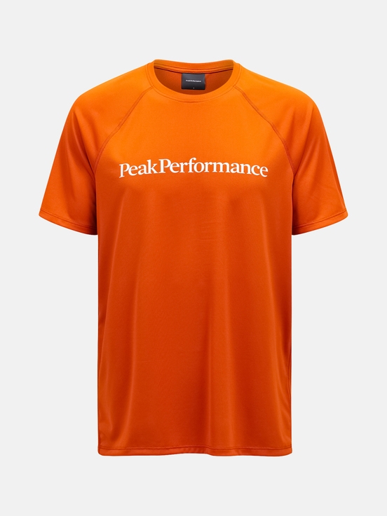 Orange Men Peak Performance Active T-shirt | US-XSHWL5271