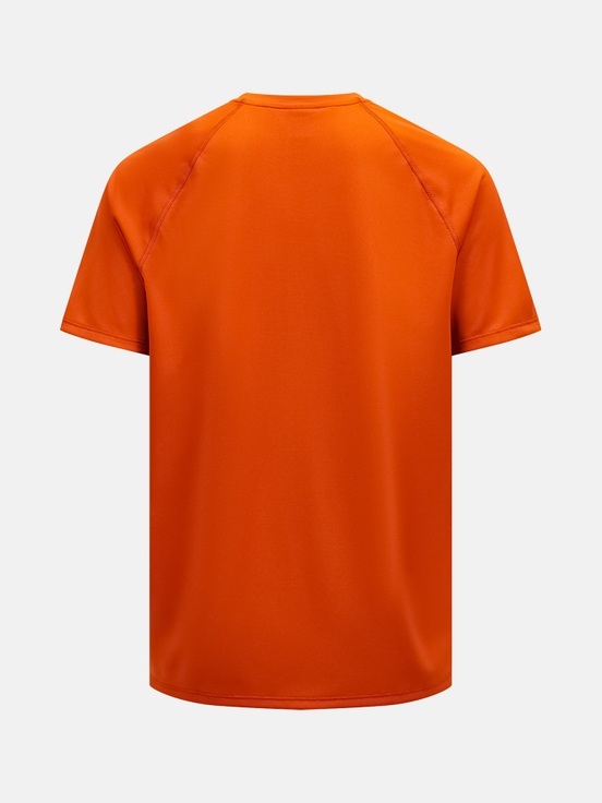 Orange Men Peak Performance Active T-shirt | US-XSHWL5271