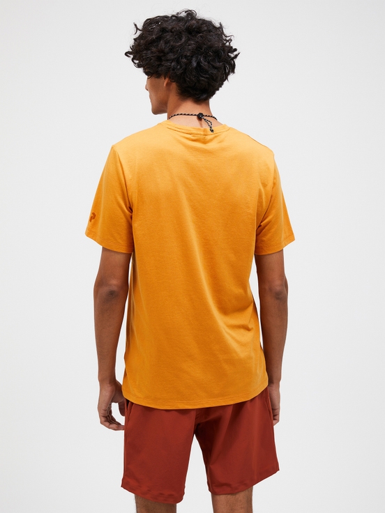 Orange Men Peak Performance Explore Graphic T-shirt | US-CDGWX4908