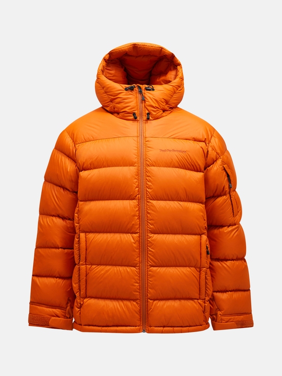 Orange Men Peak Performance Frost Down Jacket | US-SVMQU2059