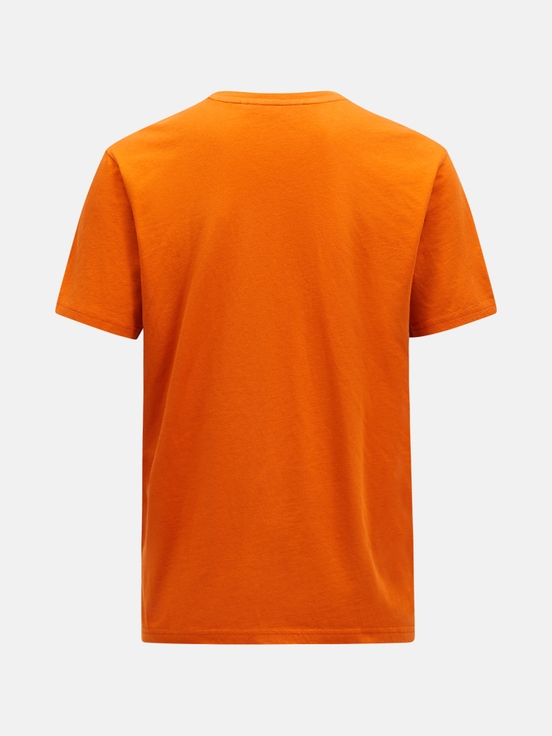 Orange Men Peak Performance Fwt Logo T-shirt | US-TVBQZ0173