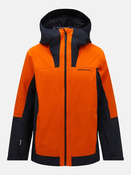 Orange Men Peak Performance Rider Tech Insulated Ski Jacket | US-OKWBG0652