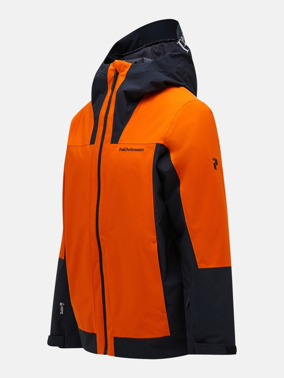 Orange Men Peak Performance Rider Tech Insulated Ski Jacket | US-OKWBG0652