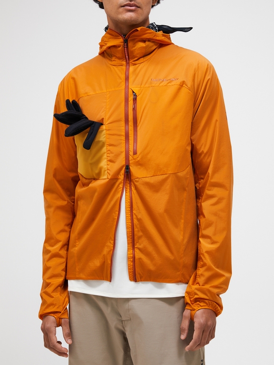 Orange Men Peak Performance Vislight Polartec® Alpha™ Insulated Wind Jacket | US-QOMVJ8462