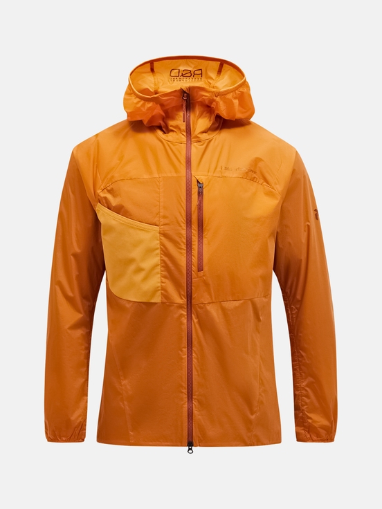 Orange Men Peak Performance Vislight Polartec® Alpha™ Insulated Wind Jacket | US-QOMVJ8462