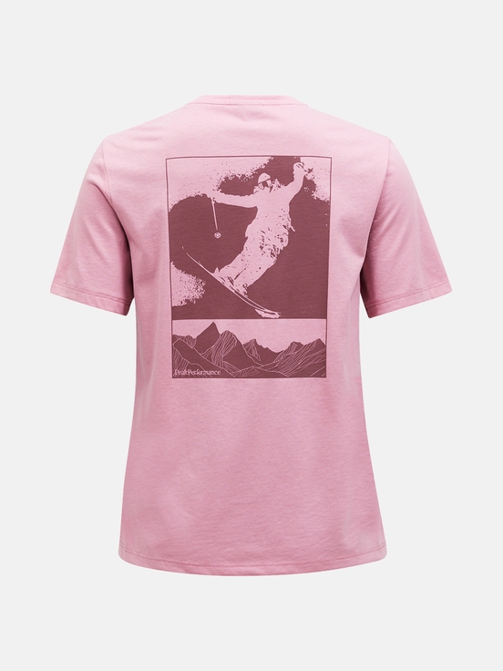 Pink Women Peak Performance Explore Graphic T-shirt | US-PTMQF7139