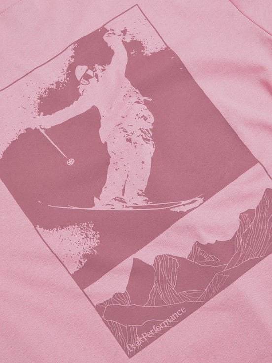 Pink Women Peak Performance Explore Graphic T-shirt | US-PTMQF7139