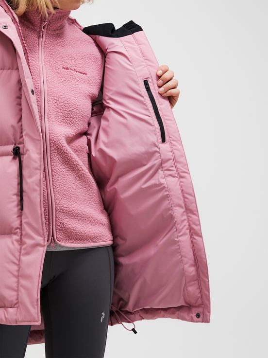 Pink Women Peak Performance Firn Down Parka | US-VMUIK5321