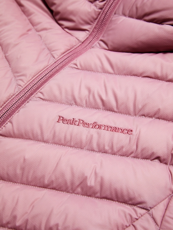 Pink Women Peak Performance Frost Hood Down Jacket | US-FMGLD5062