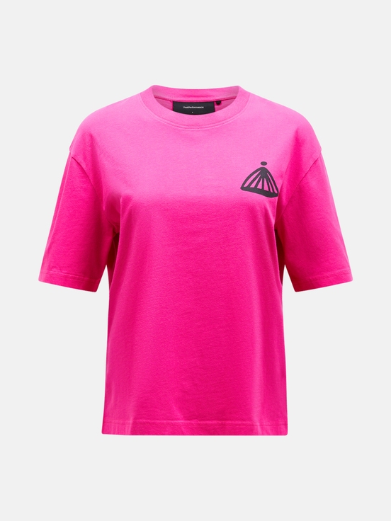 Pink Women Peak Performance Graphic T-shirt | US-FVAYB8165