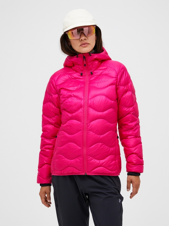 Pink Women Peak Performance Helium Hood Down Jacket | US-LEBXC7360