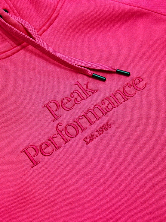 Pink Women Peak Performance Original Hoodie | US-NRDBL0381