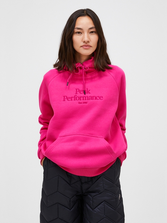 Pink Women Peak Performance Original Hoodie | US-NRDBL0381