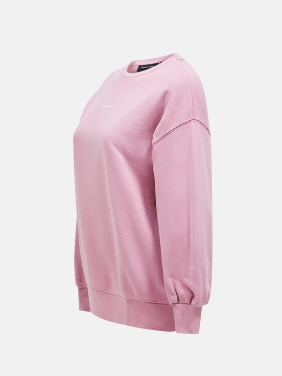 Pink Women Peak Performance Original Terry Crew Sweatshirt | US-LRUYS7052