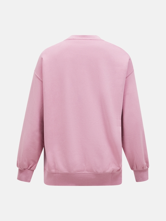 Pink Women Peak Performance Original Terry Crew Sweatshirt | US-LRUYS7052