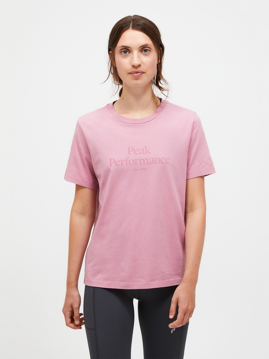 Pink Women Peak Performance Original T-shirt | US-HVNGF5917