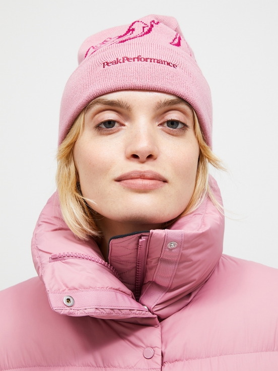 Pink Women Peak Performance Puffer Down Jacket | US-DQGFC5167