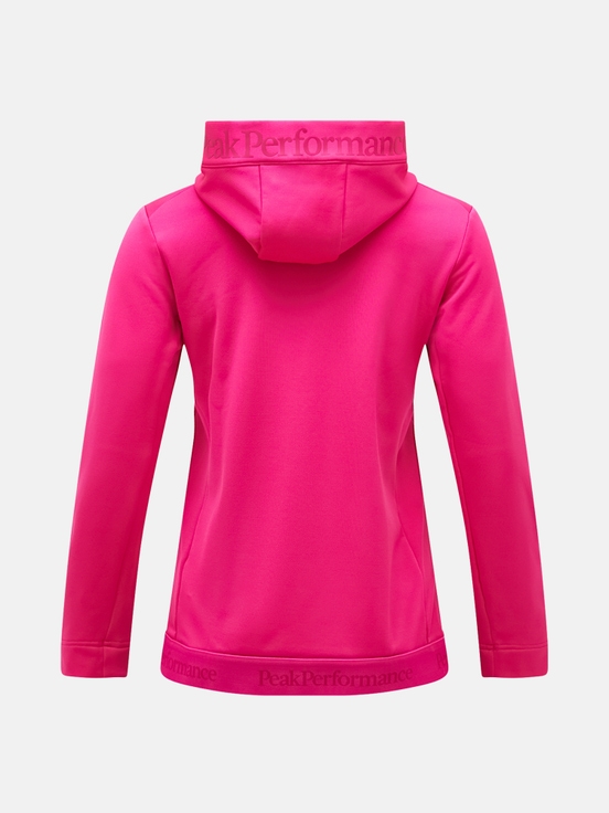 Pink Women Peak Performance Rider Tech Zip Hood Midlayers | US-KUDRP5361