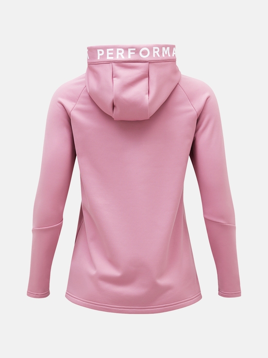 Pink Women Peak Performance Rider Zip Hood Midlayers | US-PWUTX1528