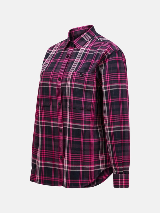 Pink / Black Women Peak Performance Heavy Cotton Shirts | US-JXZFH9132