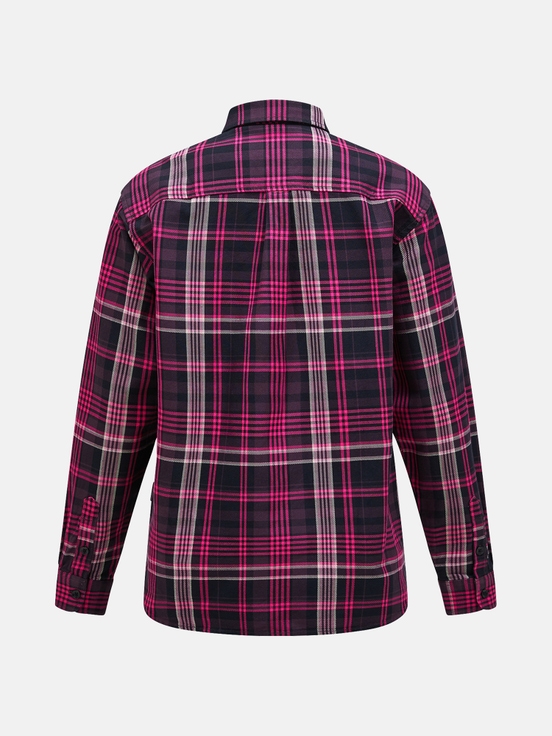 Pink / Black Women Peak Performance Heavy Cotton Shirts | US-JXZFH9132