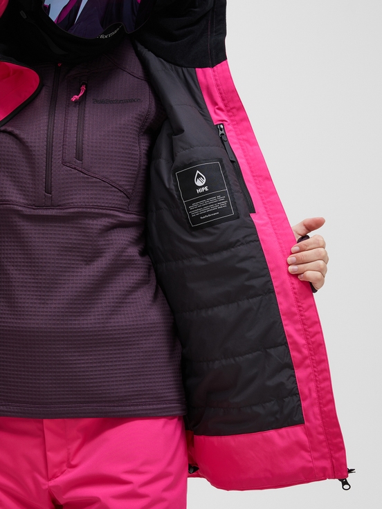 Pink / Dark Purple Women Peak Performance Edge 2l Insulated Shell Ski Jacket | US-UWYKR6054