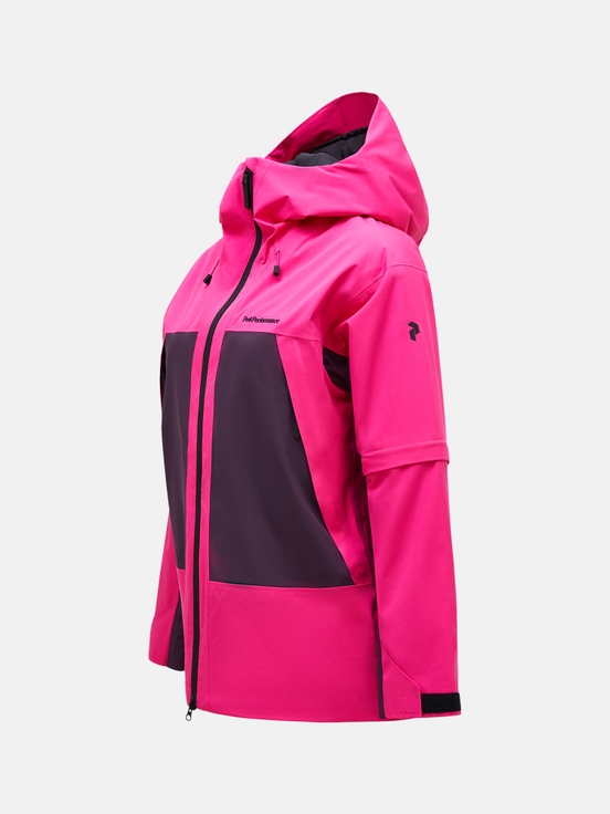 Pink / Dark Purple Women Peak Performance Edge 2l Insulated Shell Ski Jacket | US-UWYKR6054