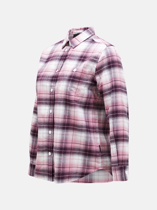 Pink / White / Purple Women Peak Performance Cotton Flannel Shirts | US-HWGLY7064