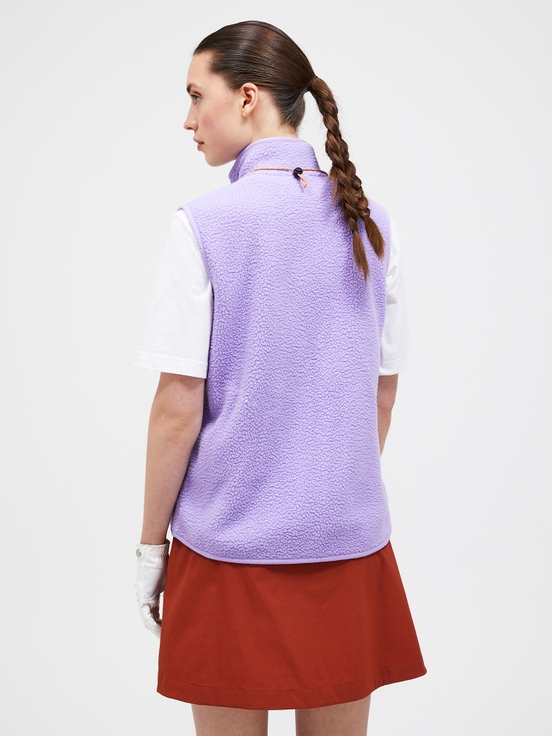 Purple Women Peak Performance Pile Vest | US-EUNQX8513