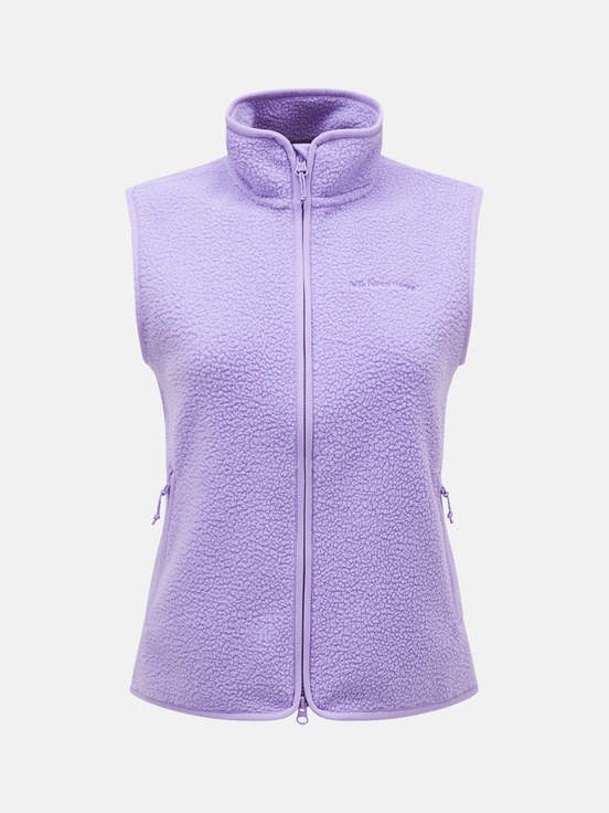 Purple Women Peak Performance Pile Vest | US-EUNQX8513