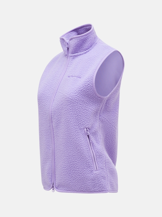 Purple Women Peak Performance Pile Vest | US-EUNQX8513