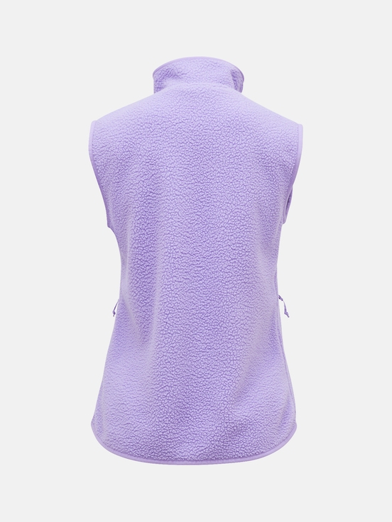 Purple Women Peak Performance Pile Vest | US-EUNQX8513