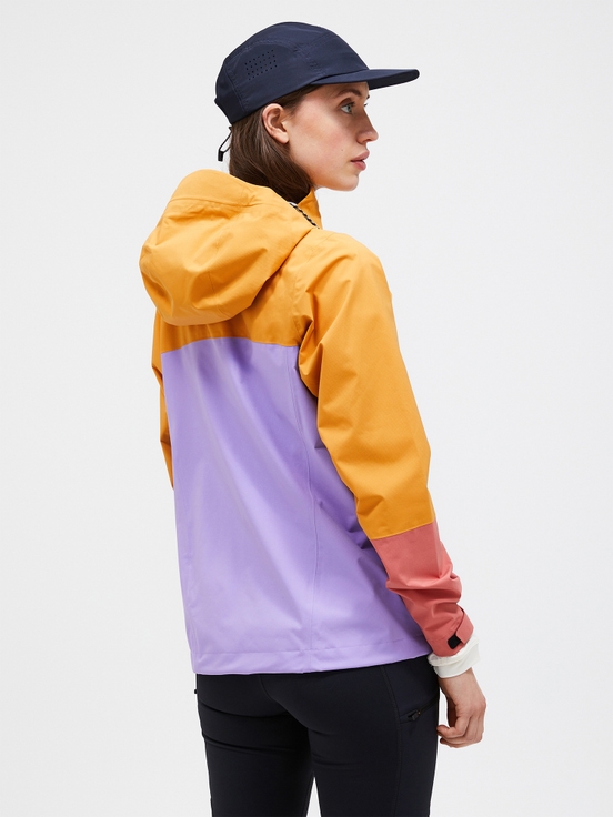 Purple / Orange Women Peak Performance Trail Hipe Shell Jacket | US-FNUIR2504