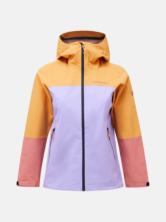 Purple / Orange Women Peak Performance Trail Hipe Shell Jacket | US-FNUIR2504