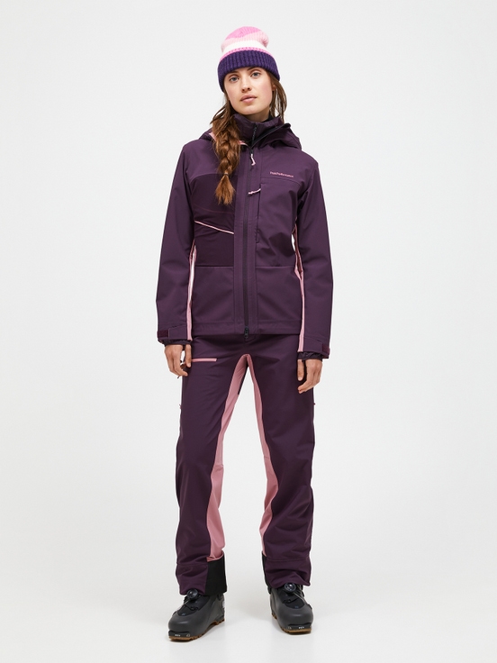 Purple / Pink Women Peak Performance Ascent Softshell Ski Jacket | US-MVJIC5379