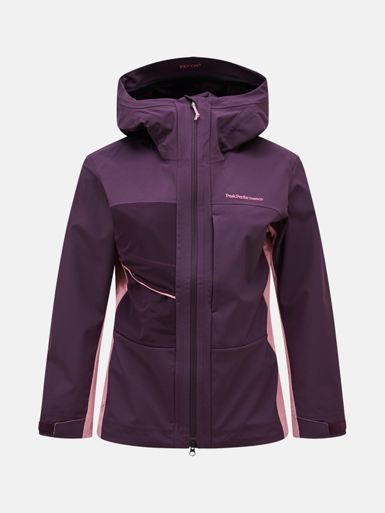 Purple / Pink Women Peak Performance Ascent Softshell Ski Jacket | US-MVJIC5379