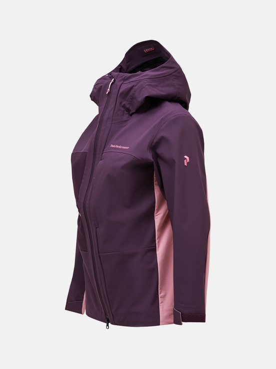 Purple / Pink Women Peak Performance Ascent Softshell Ski Jacket | US-MVJIC5379