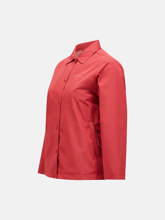 Red Women Peak Performance 2l Coach Shell Jacket | US-DHEGN2364