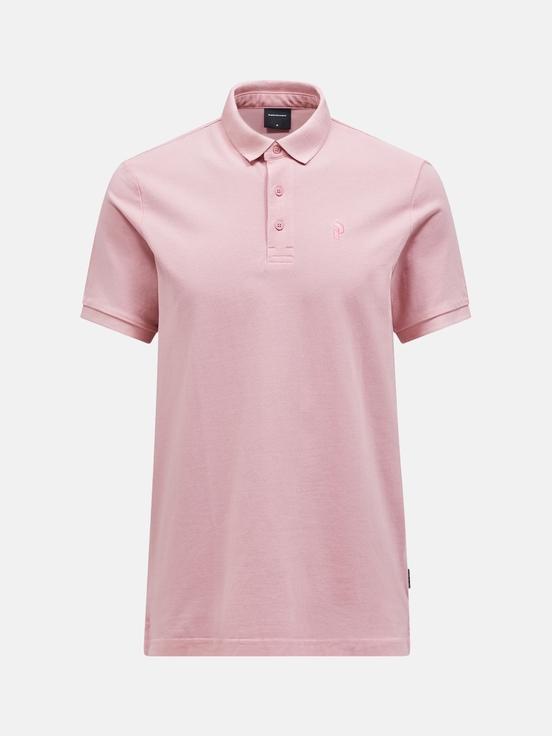 Rose Men Peak Performance Classic Cotton Polo Shirts | US-MAXJW3647