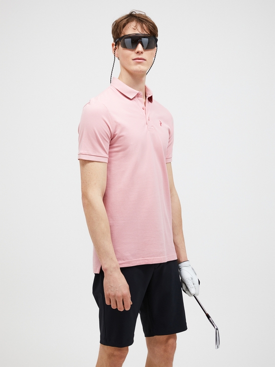 Rose Men Peak Performance Classic Cotton Polo Shirts | US-MAXJW3647