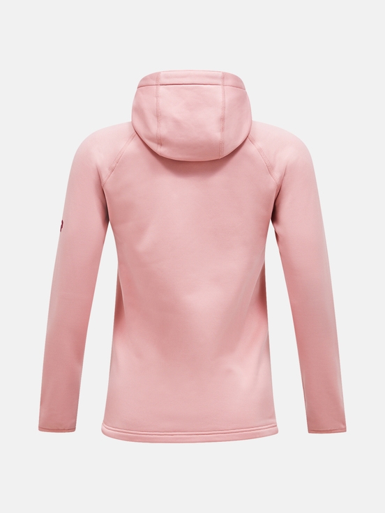 Rose Women Peak Performance Chill Light Zip Hood Midlayers | US-KGVCJ9162