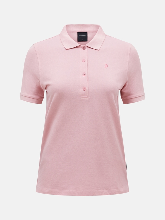 Rose Women Peak Performance Classic Cotton Polo Shirts | US-PJHAF9526