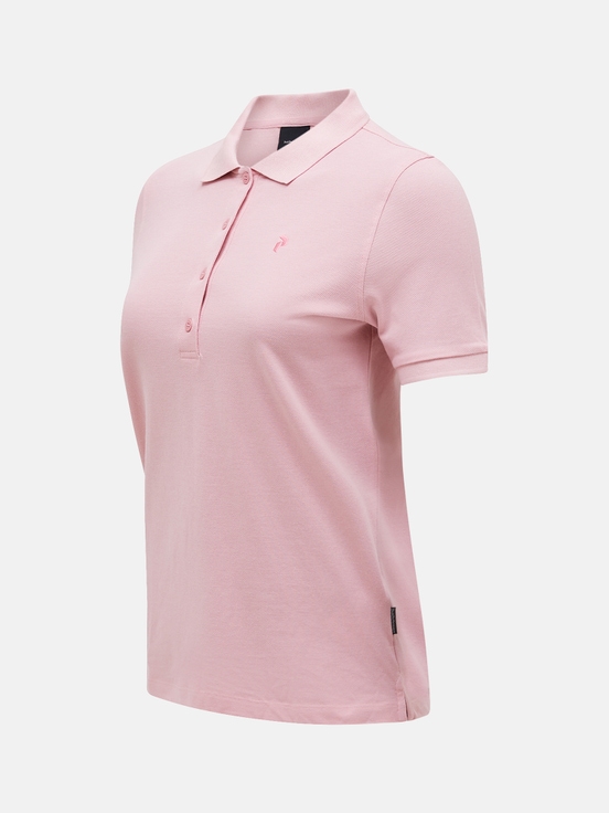 Rose Women Peak Performance Classic Cotton Polo Shirts | US-PJHAF9526