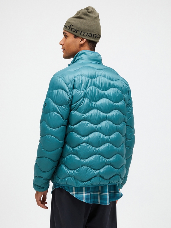 Turquoise Men Peak Performance Helium Down Jacket | US-COEFP0749