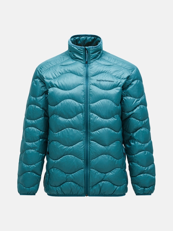 Turquoise Men Peak Performance Helium Down Jacket | US-COEFP0749