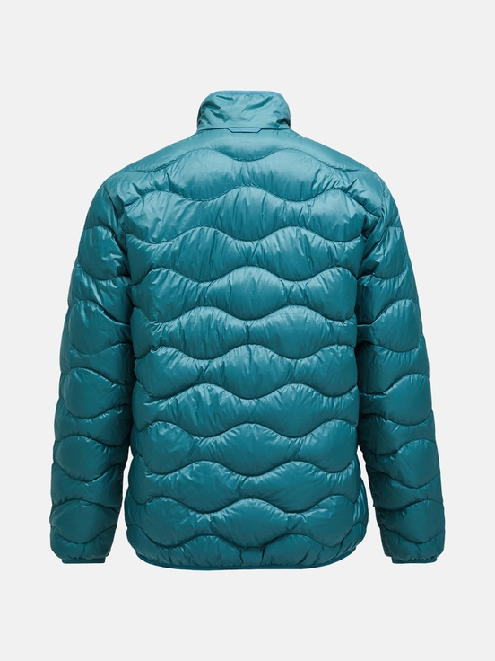 Turquoise Men Peak Performance Helium Down Jacket | US-COEFP0749