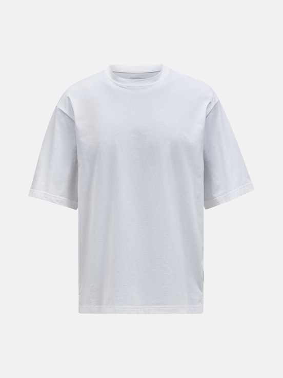 White Men Peak Performance Coolmax Cotton T-shirt | US-JAPIL8341