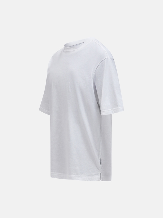 White Men Peak Performance Coolmax Cotton T-shirt | US-JAPIL8341