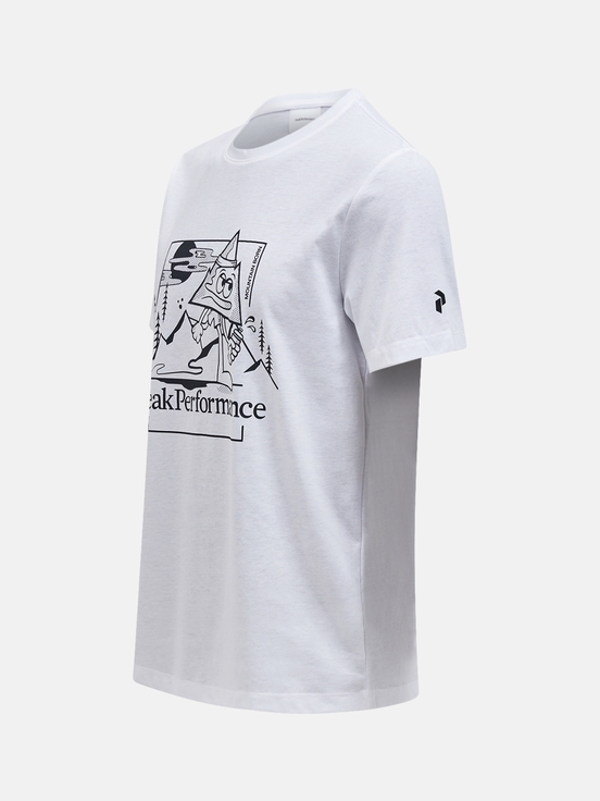 White Men Peak Performance Explore Graphic T-shirt | US-HOAIY9701