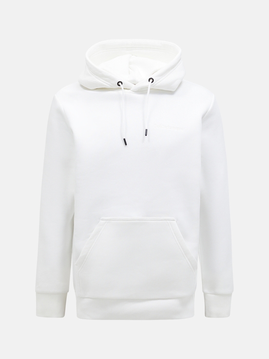 White Men Peak Performance Original Small Logo Hood Hoodie | US-SVKAY2856